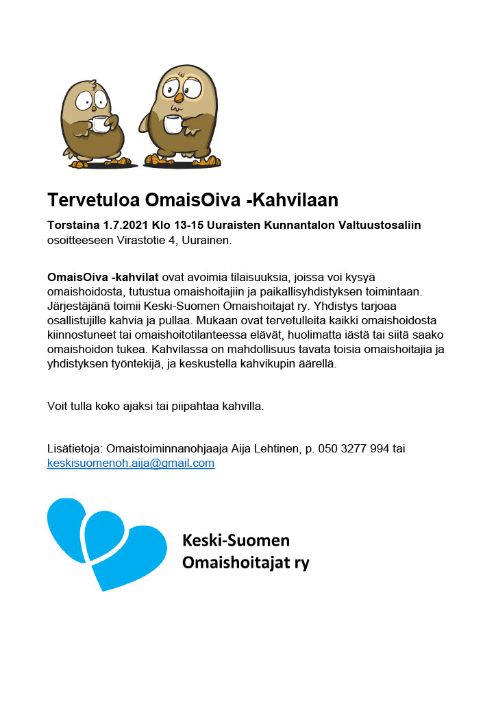 OmaisOiva -kahvila - Uuraisten kunta